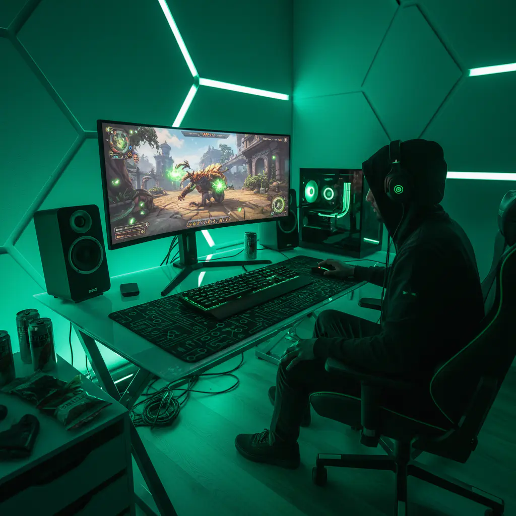 Immersive gaming scene rendering